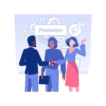 Meeting client isolated concept vector illustration. Stock Illustration