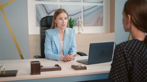 Meeting with consultant in office Stock Footage 200993880