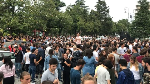 Meeting  crowd Stock Footage 92516626