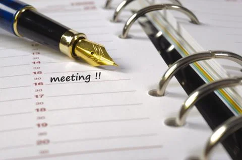 Meeting date Stock Photos