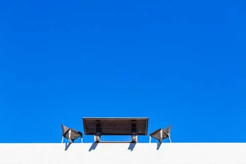 Meeting On The Edge Stock Photos