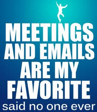 Meeting email Stock Illustration
