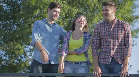 Meeting of friends Stock Footage 53853474
