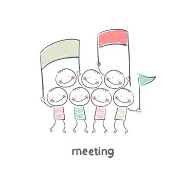 Meeting Stock Illustration