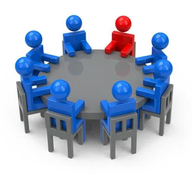 The meeting Stock Illustration