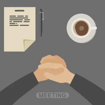 Meeting Stock Illustration