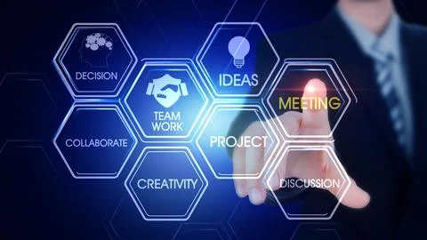 Meeting Illustrazione stock