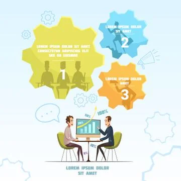 Meeting Infographic Set イラスト素材