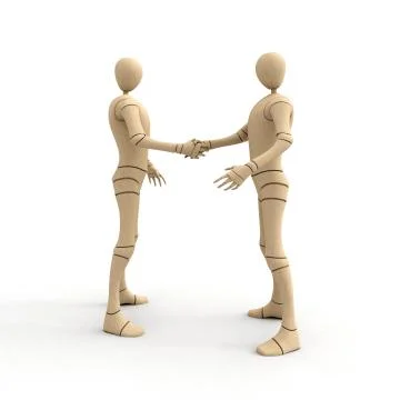 Meeting men Stock Illustration