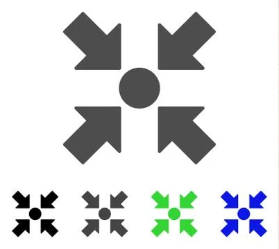 Meeting Point Flat Icon Stock Illustration