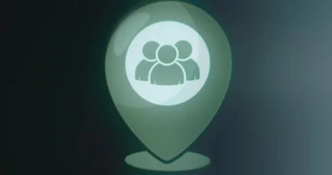 Meeting point icon, Assembly point in an emergency Stock Footage 314501328