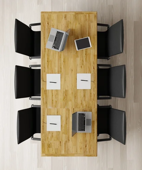 Meeting Room of Co-Working Space Top View Stock Footage 115846197