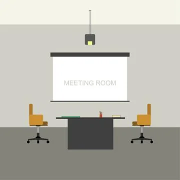 Meeting room interior Stock Illustration
