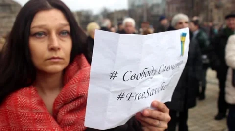 Meeting Of Save Savchenko Stock Footage 47441532