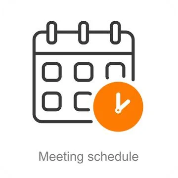Meeting schedule Stock Illustration