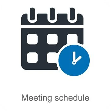 Meeting Schedule Stock Illustration