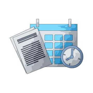 Meeting schedule illustration イラスト素材