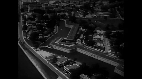 A meeting is shown at the Continental Army Command Combat Development Section at Stock Footage 95059066