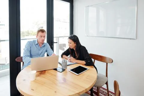 Meeting of software developers project manage Stock Photos