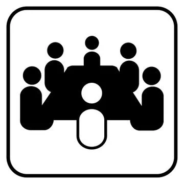 Meeting symbol Illustrazione stock