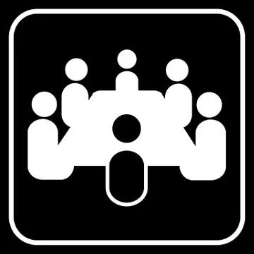Meeting symbol Illustrazione stock