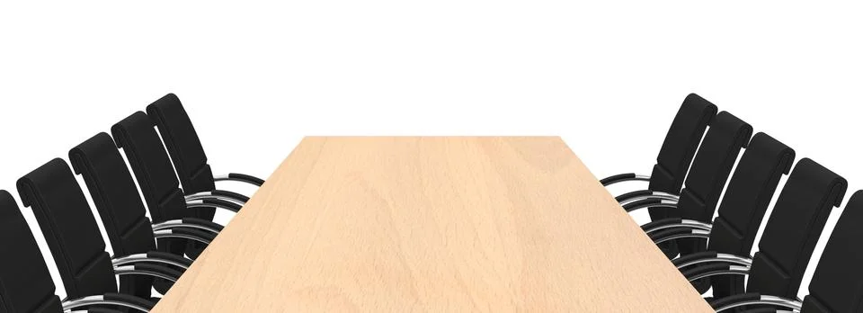The meeting table Stock Illustration