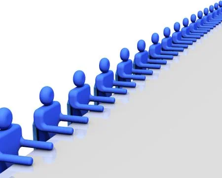 Meeting on the table Ilustração Stock