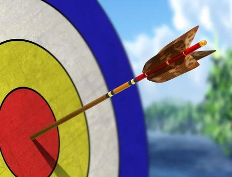 Meeting targets Stock Illustration