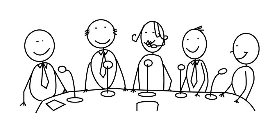 Meeting team vector Stock Illustration