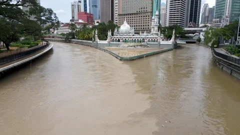 The meeting of two rivers Stock Footage 168575328
