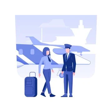Meeting VIP passenger isolated concept vector illustration. Stock Illustration
