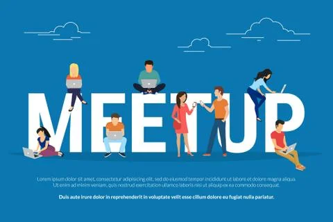 Meetup concept illustration Stock-Illustration