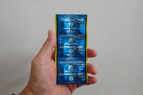 Mefenamic acid pills Stockfoto's