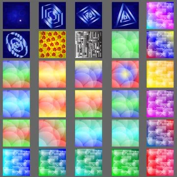 Mega backgrounds  Illustrazione stock