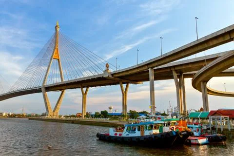 Mega bridge thailand Stock Photos