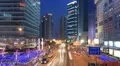Mega-city traffic in night, time-lapse HD Footage