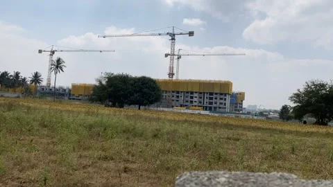 Mega construction project Time-lapse Stock Footage 295440239