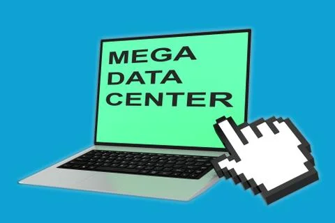 Mega Data Center concept Stock Illustration