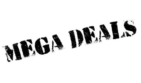 Mega Deals rubber stamp Stock Illustration