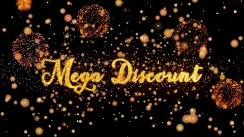 Mega Discount Abstract particles and glitter fireworks greeting card Stock-Footage 93492020
