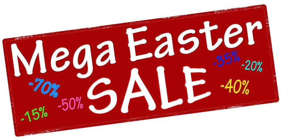 Mega Easter sale Stock Illustration