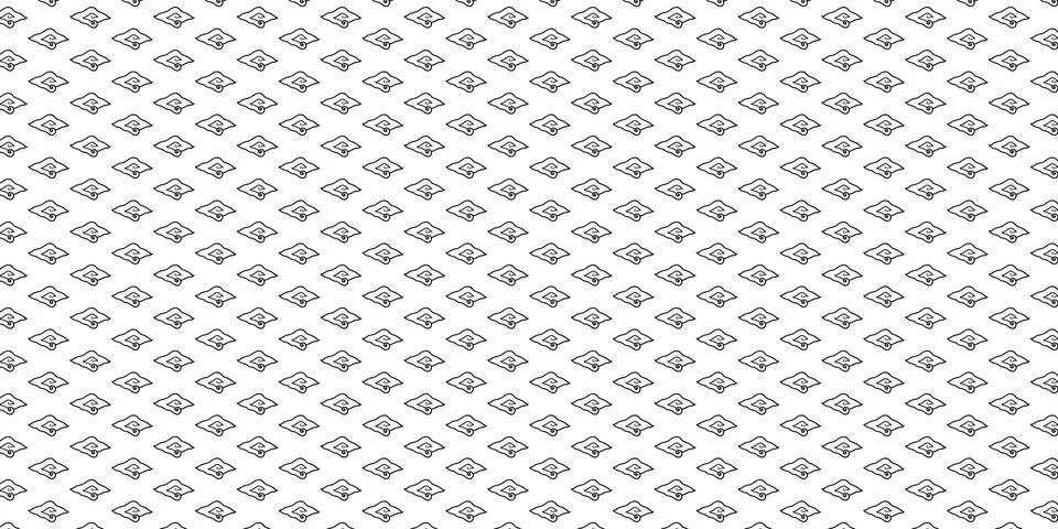 Mega Mendung Motifs Pattern. Vector Illustration 스톡 일러스트