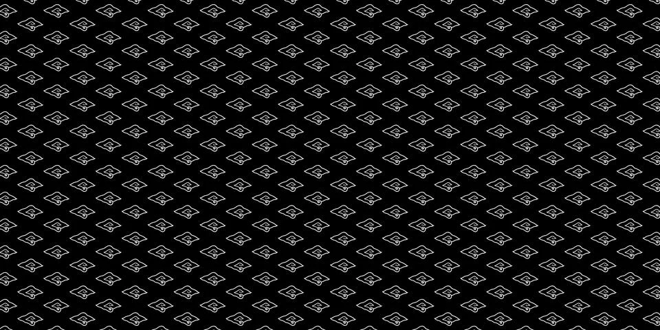 Mega Mendung Motifs Pattern. Vector Illustration BW 스톡 일러스트