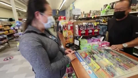 Mega Millions lottery jackpot grows to $1.28 billion, US, US - 30 Jul 2022 Stock Footage 204164434