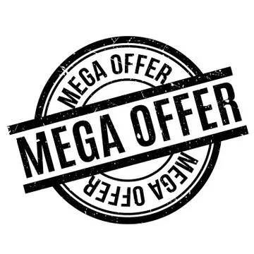Mega Offer rubber stamp Stock Illustration