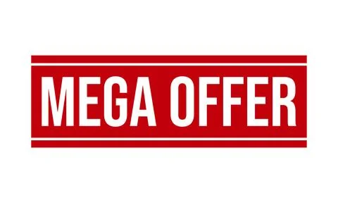 Mega Offer Rubber Stamp Seal Vector Stock Illustration