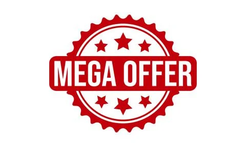 Mega Offer Rubber Stamp Seal Vector Stock Illustration