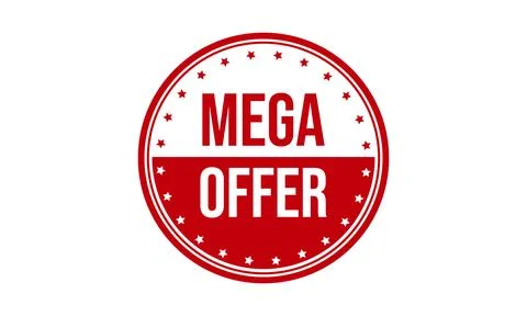 Mega Offer Rubber Stamp Seal Vector Stock Illustration