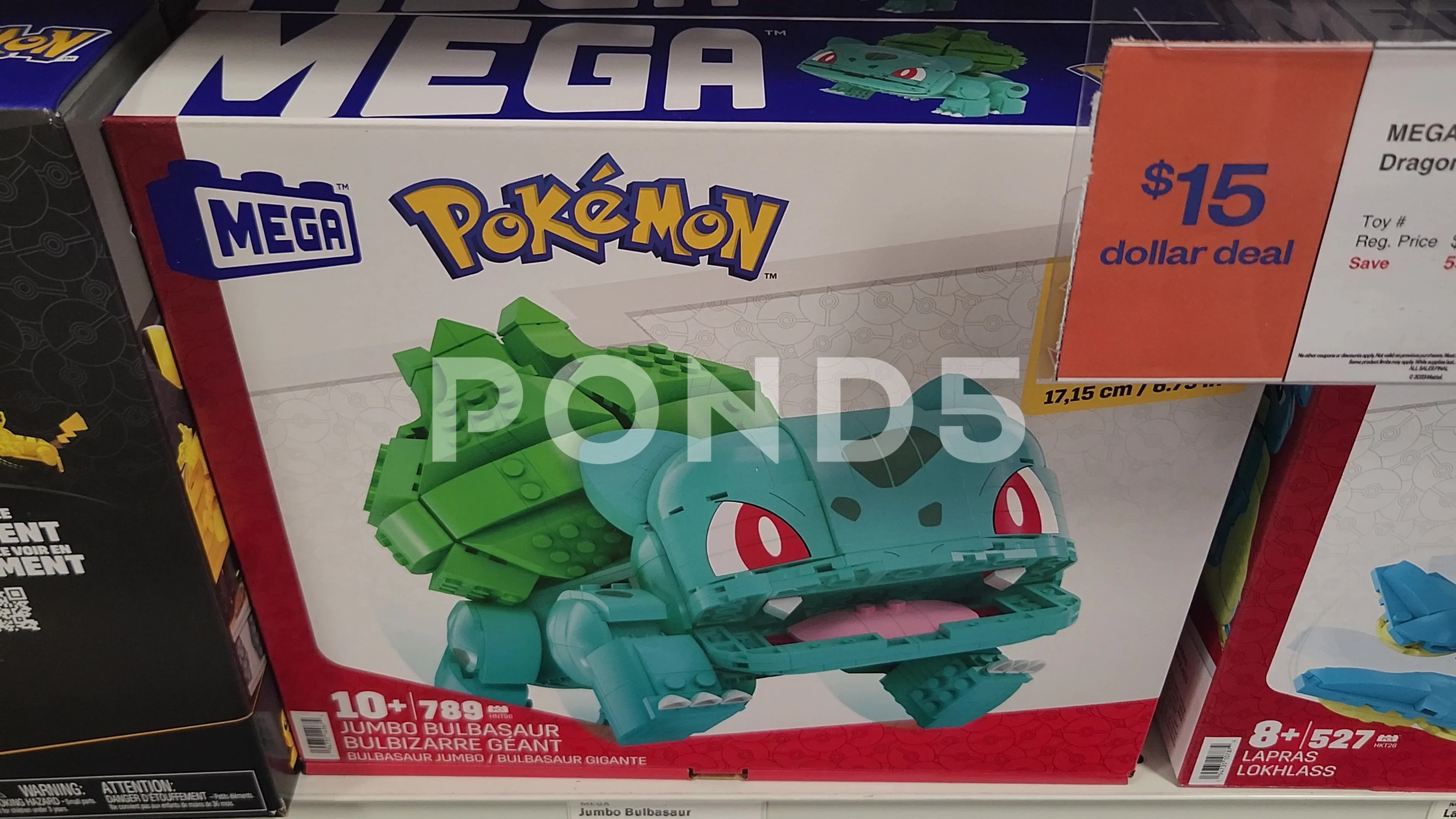 Mega Pokemon Lego Bulbasaur Retailer Toy Stock Video Pond5