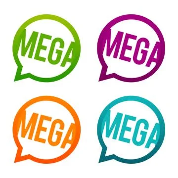 Mega round Buttons. Circle Eps10 Vector. Stock Illustration